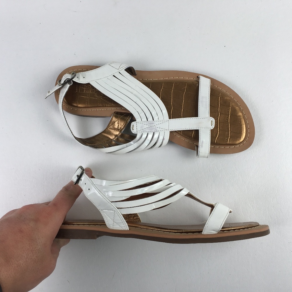 Clarks White Sandals D2116459 - Picture 1 of 6